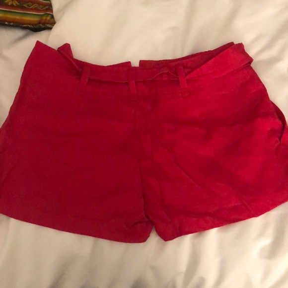 Nanette Lepore red linen shorts - brand new - Picture 2 of 4